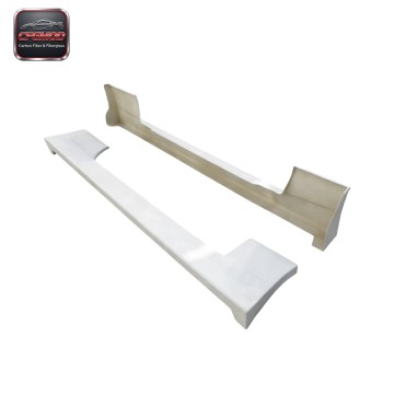 High Quality White 180SX VQ FRP Side Skirt with Smooth Finish 100% Fitment for 1998-1999