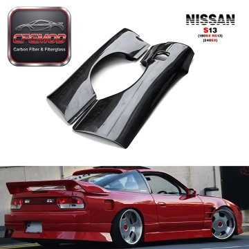 Carbon Fiber 180SX S13 Rear Fender +50mm Pair Black High Glossy 3k Twill Weave for