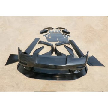 New 180SX RPS13 Rocket Bunny V2 Front Black Body Kit Glass Fiber for 1998-1999