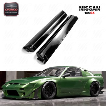 For 180SX RPS13 Rocket Bunny V2 Side Skirt FRP Glass Fiber
