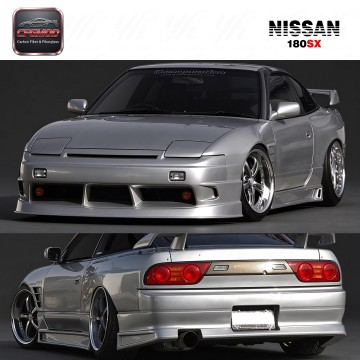 Glass Fiber FRP FRONT FENDER +30MM for 180SX G-CORPORATION TYPE-2 STYLE FRP (a Pair)