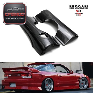 3K Twill Carbon Fiber Rear Over Fenders +50mm Widebody Flares for Nissan 180SX RS13 S13 240SX Hatchback Tuning