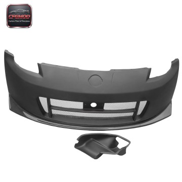 Portion Carbon Fiber Front Bumper With Canard Duct Fit for 2002-2008 350Z Nismo NI Version 2 Style