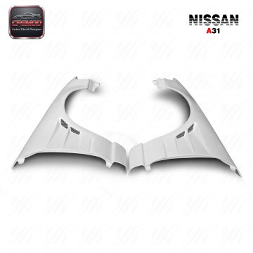 A31 Cefiro D-MAX Style +30mm Front Fenders Glass Fiber Black New 1988-1994