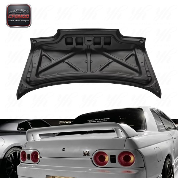 For Skyline R32 OEM Carbon Fiber Rear Trunk CF
