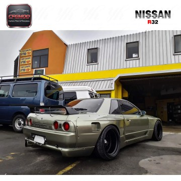 Glass Fiber SKYLINE R32 GTR ROCKET BUNNY PANDEM STYLE REAR BUMPER APRON 2PCS