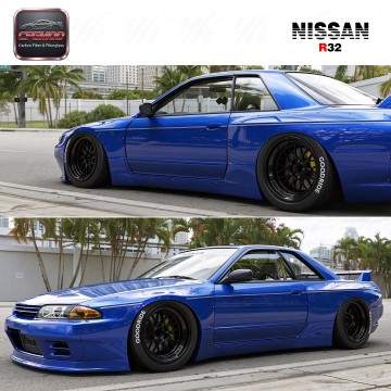 Carbon Fiber MIRROR COVER (pair) 2pcs for Skyline R32 CF