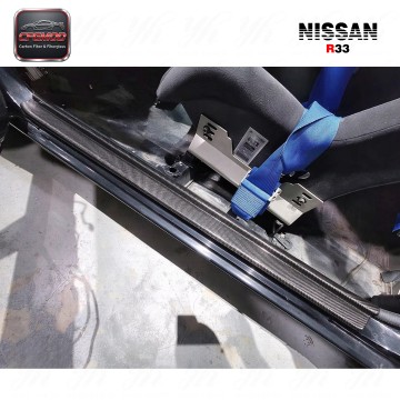 For Skyline R33 GTS/GTR Carbon Fiber Door Sill(pair) CF For Skyline R33 GTS/GTR Carbon Fiber Door Sill(pair) CF