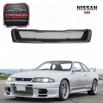 For R33 GTS Front Grill Grille CF Carbon Fiber For R33 GTS Front Grill Grille CF Carbon Fiber