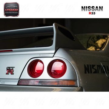 For R33 GTR Rear Spoiler End Carbon Fiber Without Letters CF For R33 GTR Rear Spoiler End Carbon Fiber Without Letters CF