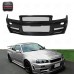 Black Carbon Fiber Front Bumper for Skyline R34 GTR Z-Tune Type with 100% Fitment