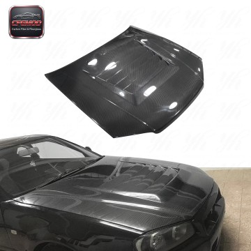Carbon Fiber Engine Hood for Skyline R34 GTT