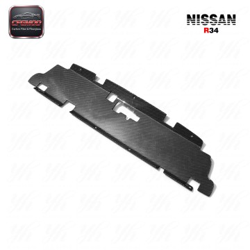Car Styling for Skyline R34 GTT GT-R Carbon Fiber Black Cooling Slam Panel