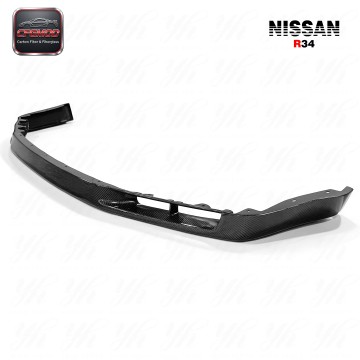 Carbon Fiber GTR Front Bumper Lip for R34 FRP