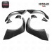 For 08-14 Skyline R35 GTR GTR35 Liberty Walk Style 8 PCS Glass Fiber Front & Rear Fender