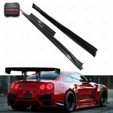 For R35 GTR Zele-performance Carbon Fiber Side Skirt