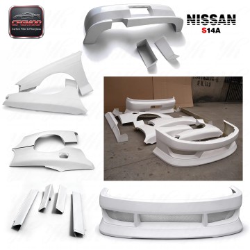 S14A BN-Sports Blister Full Body Kit FRP White for 200 SX 1993-1999