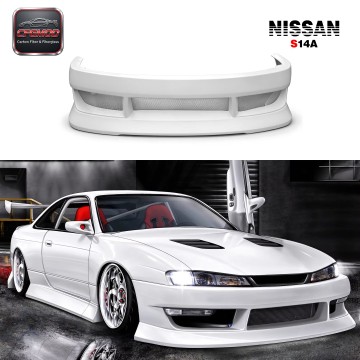 BN-Sports Blister Glass Fiber Front Bumper for S14A FRP