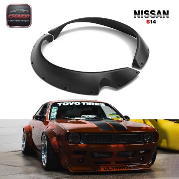Glass Fiber 1995-1998 S14 Zenki S14A Kouki Rocket Bunny V2 Rear Fender 2Pcs FRP Glass Fiber 1995-1998 S14 Zenki S14A Kouki Rocket Bunny V2 Rear Fender 2Pcs FRP