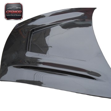 Auto Part Body Kit Vented Hood Bonnet for Carbon Fiber 997 CF Black Brand Easy Installation