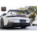 GT3 Style Dry Carbon Fiber Rear Wing Spoiler with Decklid for Porsche 911 992.1 Carrera Trunk Hood Tuning Parts