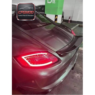 Carbon Fiber Replacement Rear Wing Spoiler for Porsche 987 Boxster Cayman Trunk Decklid Tuning Parts