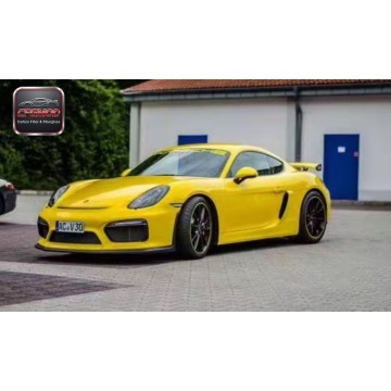 GT4 Style Carbon Fiber and Primer Body Kit Front Bumper Rear Diffuser Wing for Porsche 981 Cayman Boxster Tuning Parts