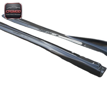 Carbon Fiber Side Skirt Extension for 2008-2010 Impreza GRB STI-Black New Easy Installation