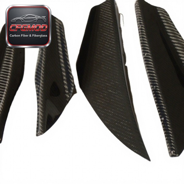 2002-2005 Impreza GDB WRX/STI Carbon Fiber Front Bumper Splitter Canard 4Pcs 2002-2005 Impreza GDB WRX/STI Carbon Fiber Front Bumper Splitter Canard 4Pcs