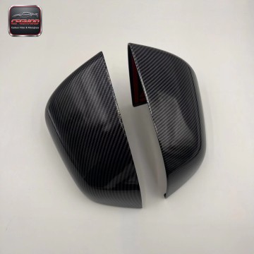Dry Carbon Fiber Rearview Mirror Cover Cap Overlay Trim for Tesla Model Y