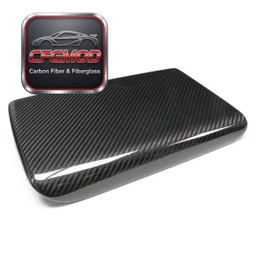 Dry Carbon Fiber Center Console Armrest Box Cover Interior Trim for Tesla Model 3 Y S X