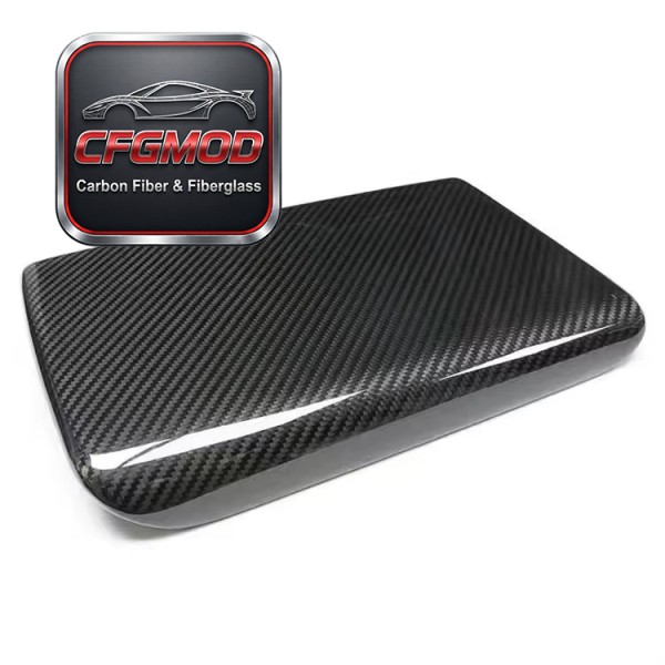 Dry Carbon Fiber Center Console Armrest Box Cover Interior Trim for Tesla Model 3 Y S X