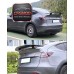 No-Drill Real Carbon Fiber Double Layer Rear Trunk Spoiler Wing for Tesla Model Y