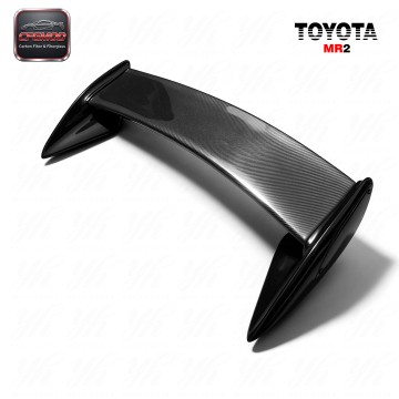 Carbon Fiber Single Deck High Glossy Perfect Fit Rear Spoiler for Toyota MR2 SW20 Version 5
