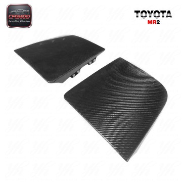 Black Carbon Fiber OEM High Gloss 3k Twill Weave Headlight Cover Replacement (Pair) for MR2 SW20 1990-1995-Brand