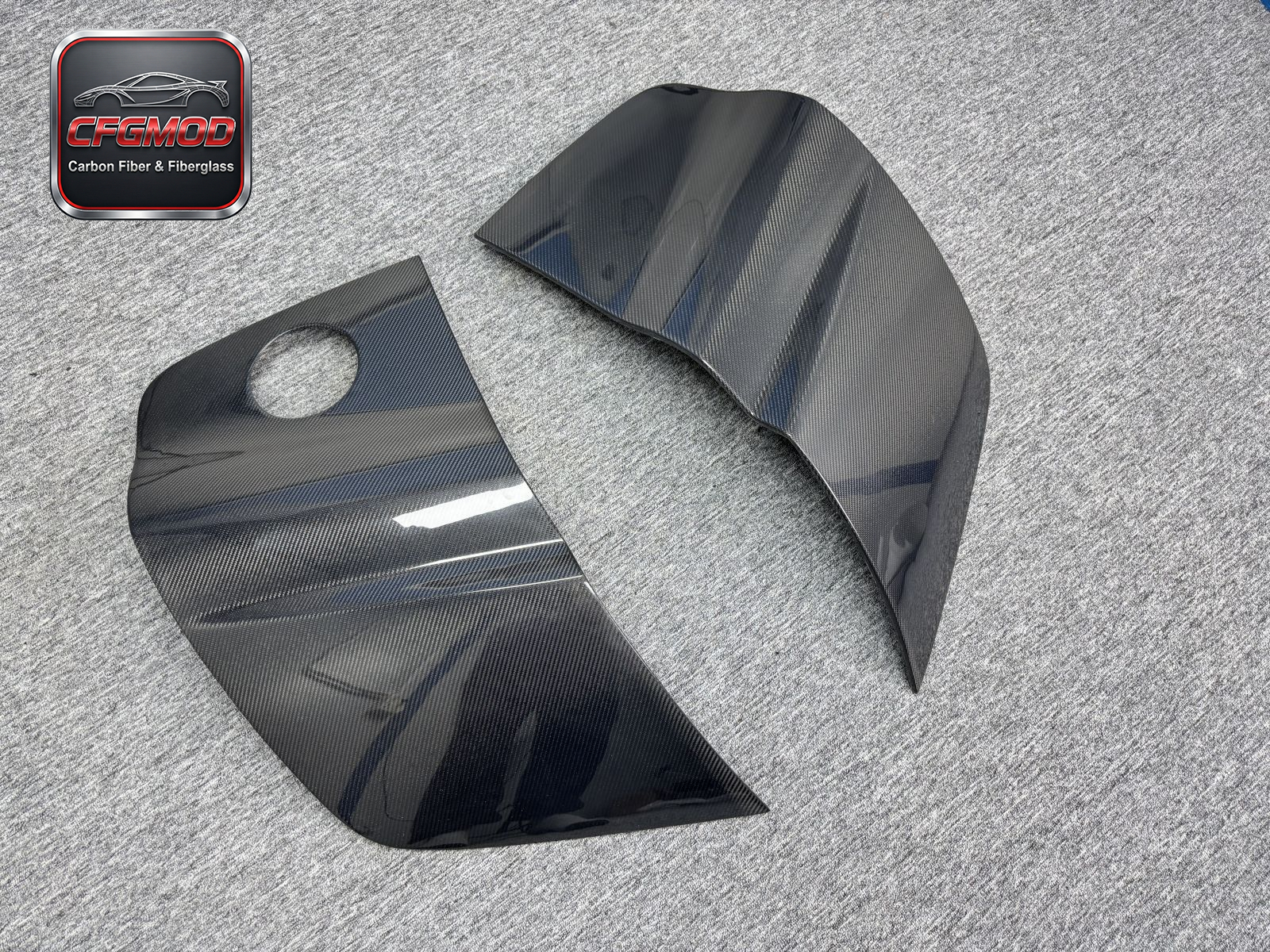 For Audi R8 2010-2015 Carbon Fiber Side Blade Door Panels Rear Side Panel Replacement — 9