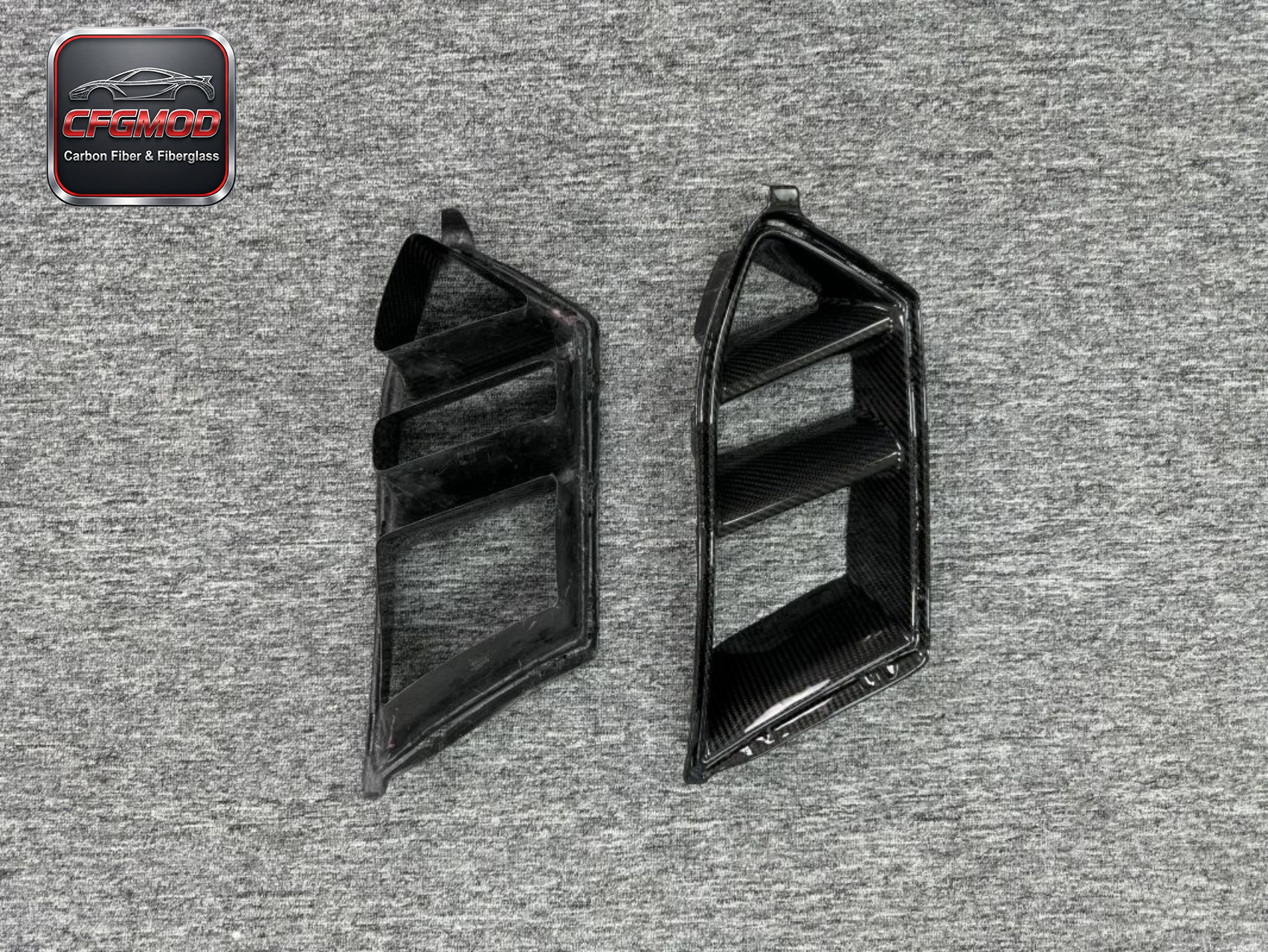 Dry Carbon Fiber R44 Design Front Fog Lamp Grille Trim for BMW 2020+ M3 M4 G80 G82 Modification Accessories — 7