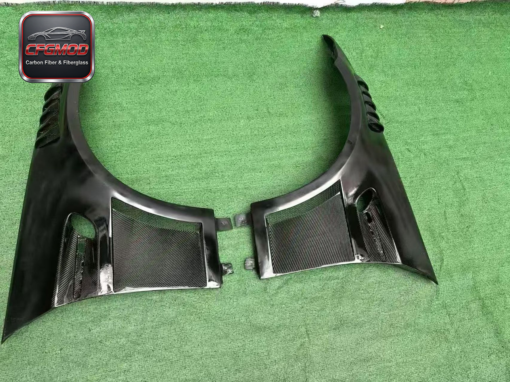 2005-2013 BMW M3 E92 E93 GT4 Style Carbon Fiber Front Fender Panels — 7