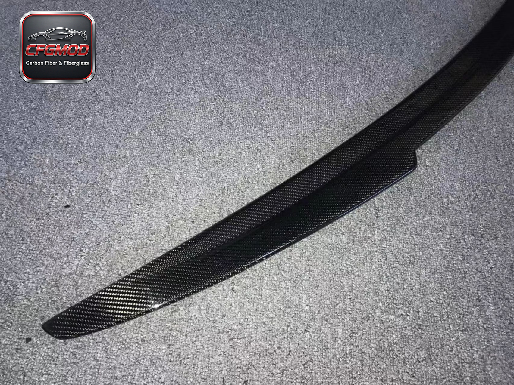 For Ferrari 458 Coupe DMC Style Carbon Fiber Blade Rear Lip Spoiler Trunk Wing — 8