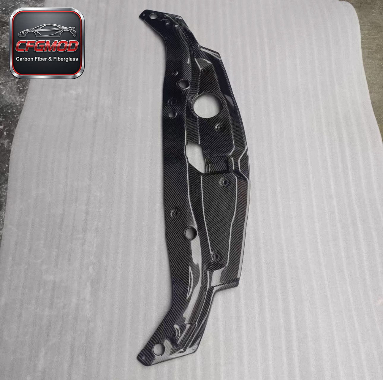 Carbon Fiber Radiator Cooling Plate Panel for Honda Civic FD2 2005-2012 Type-R Engine Bay Radiator Shroud Cover Tuning Parts — 4