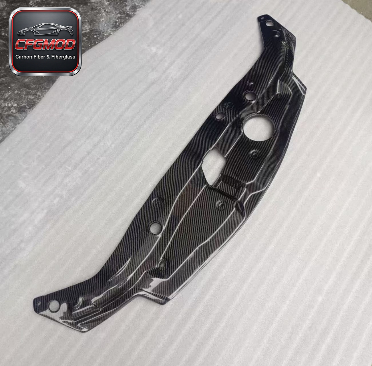 Carbon Fiber Radiator Cooling Plate Panel for Honda Civic FD2 2005-2012 Type-R Engine Bay Radiator Shroud Cover Tuning Parts — 5