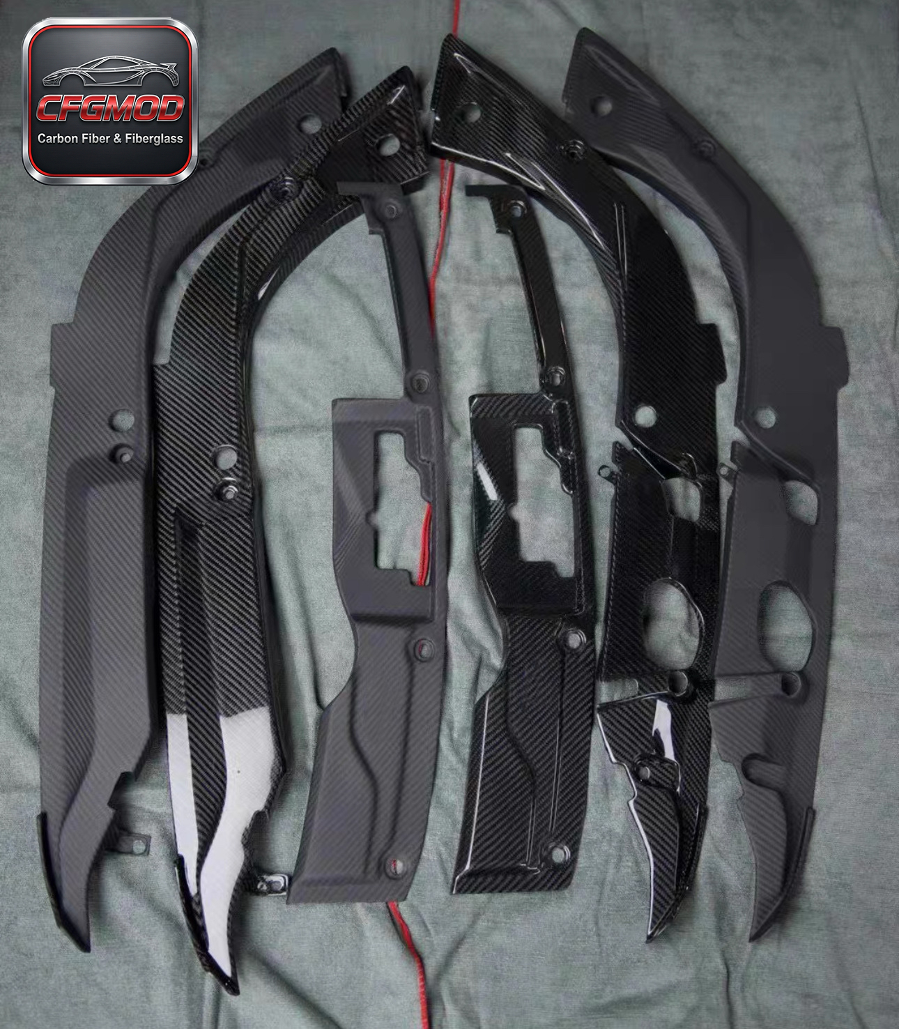 Carbon Fiber Engine Bay Cover Panel for 2023 Honda Civic FL5 Engine Compartment Trim Tuning Parts — 2