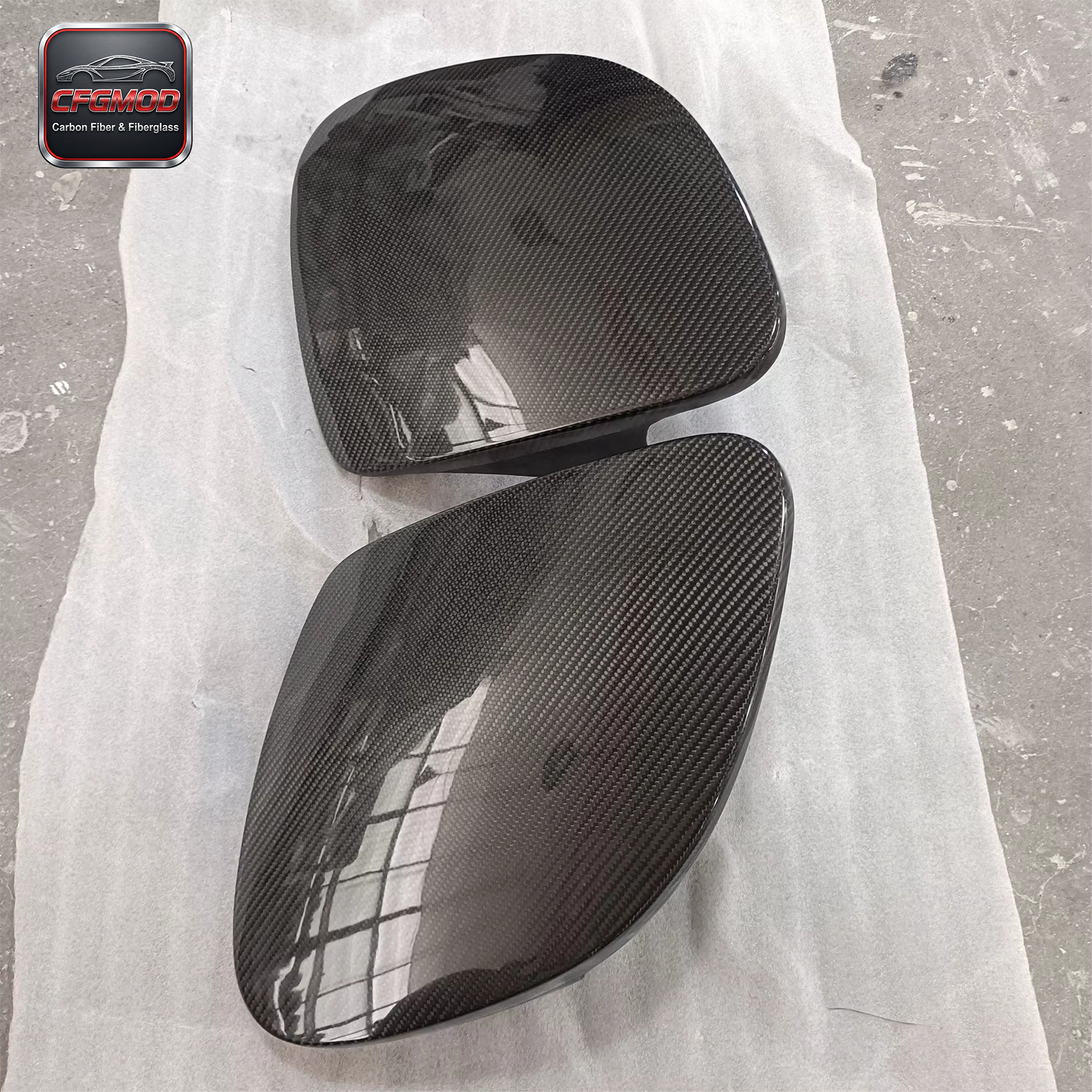Car Styling Carbon Fiber CF Bodykit for RX7 FD3S OEM Lamp Headlight Cover Replacement — 3