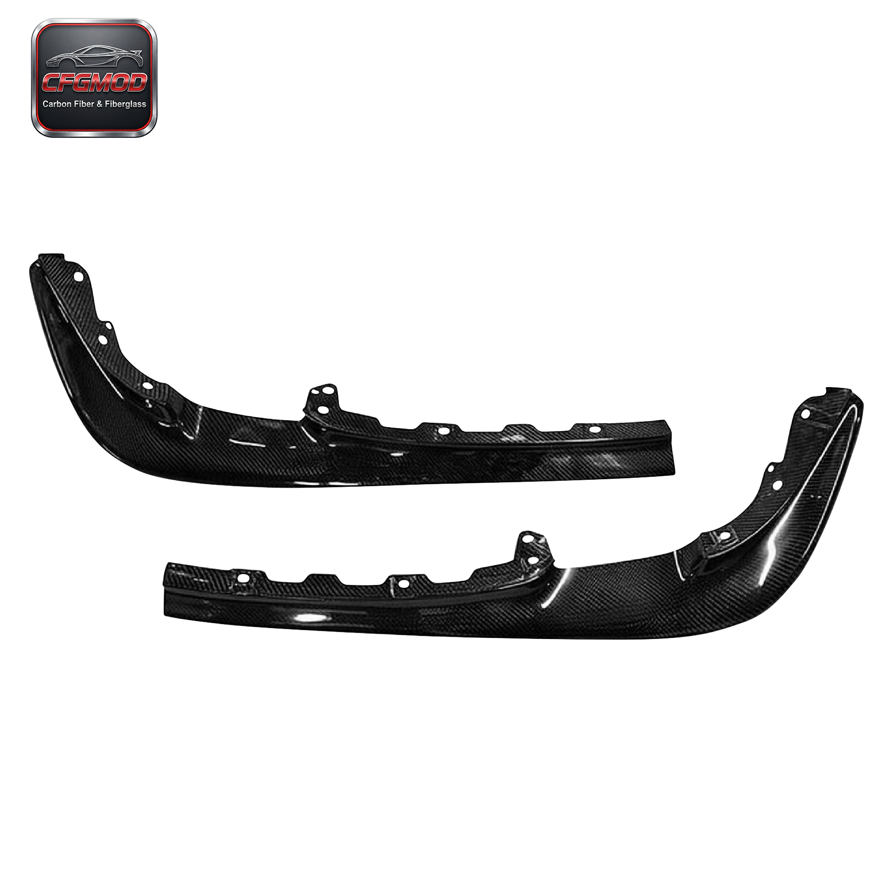 1992-1997 RX7 FD3S OEM Front Lip 2pcs Carbon Fiber Black New High Quality Excellent Fitment — 1