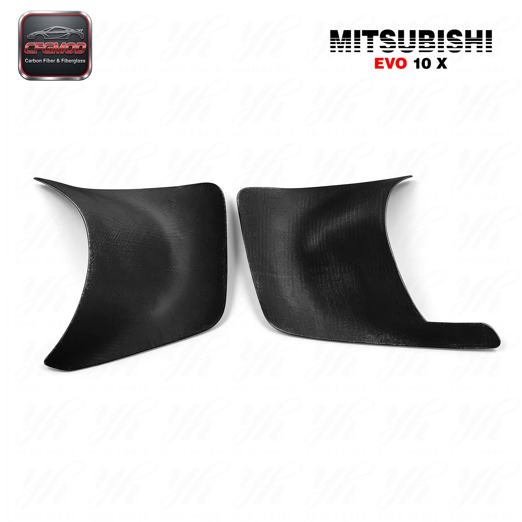 FOR EVO 10 OEM RB EXHAUST HEATSHIELD CARBON FIBER — 4