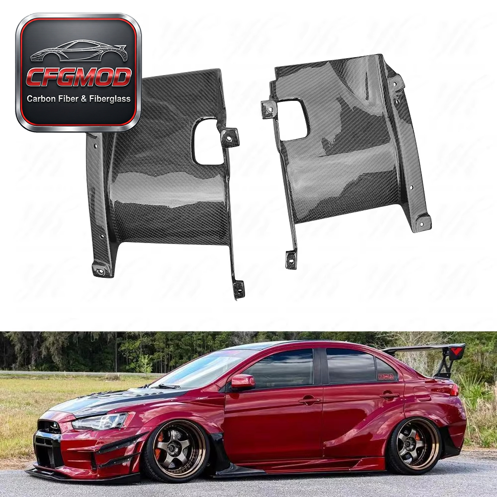 Lancer Evolution EVO X 10 Exhaust Heatshield CF Carbon Fiber-Black 100% Fitment Easy Installation High Quality 24/7 Support — 3