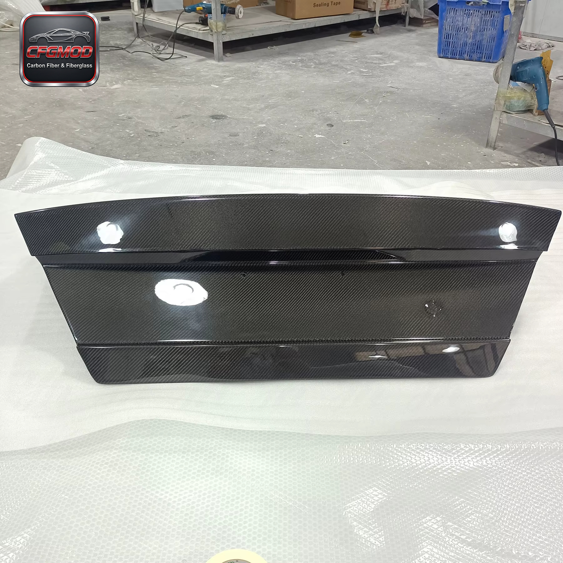 Perfect Fitment Black Carbon Fiber Rear Trunk Lid Cover for Mitsubishi Lancer Evolution 4 5 6 EVO4 EVO5 EVO6 Upgrades — 6