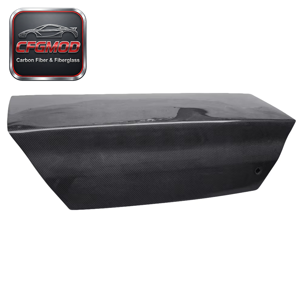 Black Carbon Fiber High Glossy Trunk for Mitsubishi Lancer Evolution EVO 7/8/9 CF with Screw Installation — 2