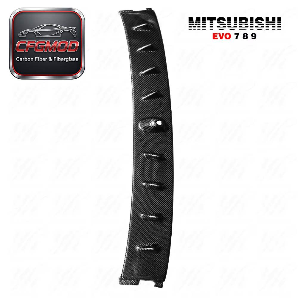 Black Carbon Fiber Rear Roof Spoiler Wing for 2001-2007 Lancer Evolution EVO 7 8 9 Vortex Air Generator Brand — 3