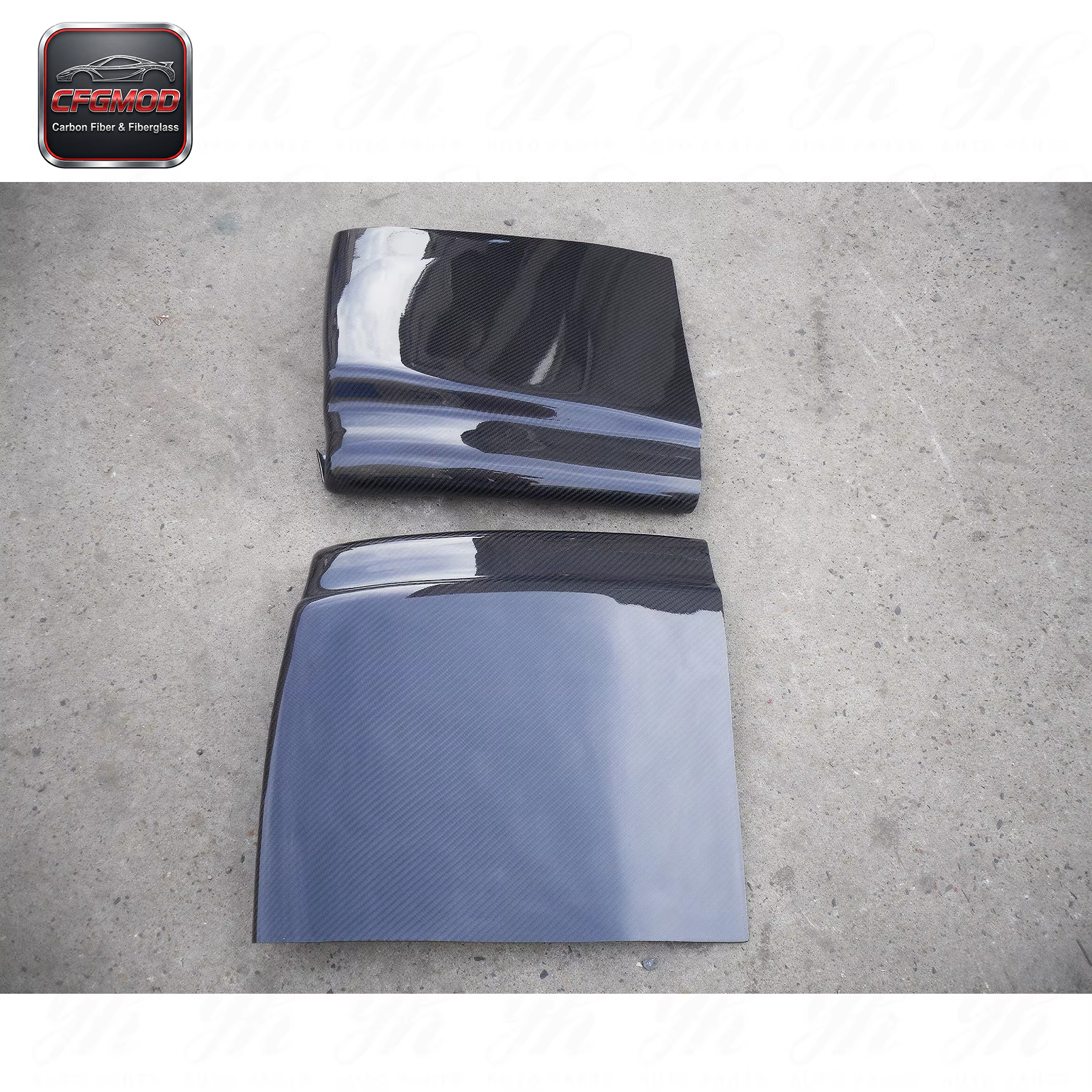 For CF Universal Rear Bumper Side Diffuser (Fit All Models for EVO & Subaru) Carbon Fiber — 6